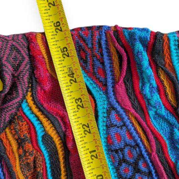 GECCU Australia Men's Textured Rainbow Merino Cardigan - Picture 9 of 9